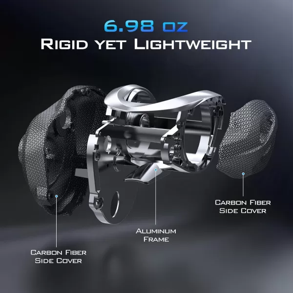 KastKing iReel Fishing Baitcasting Smart Reel Bluetooth Connectivity to Smart Devices and KastKing App Smoother amp Longer Casts with Axis Eye Line Guide and AMB Braking SystemLeft Handed  Aluminum Frame