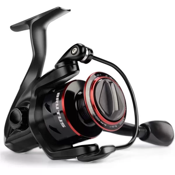 KastKing Brutus Spinning Reel Freshwater Spinning Fishing Reels Graphite Frame CNC Aluminum Spool 521 Gear Ratio 41 Ball Bearings2000