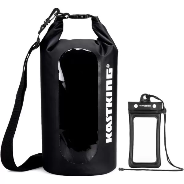 A:clear Window Dry Bag(with Phone Case)-black-20l