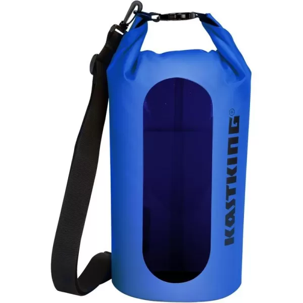 KastKing Dry Bags100 Waterproof Storage BagsMilitary Grade Construction for SwimmingKayakingBoatingHikingCampingFishing BikingSkiingAclear Window Dry Bagblue30l