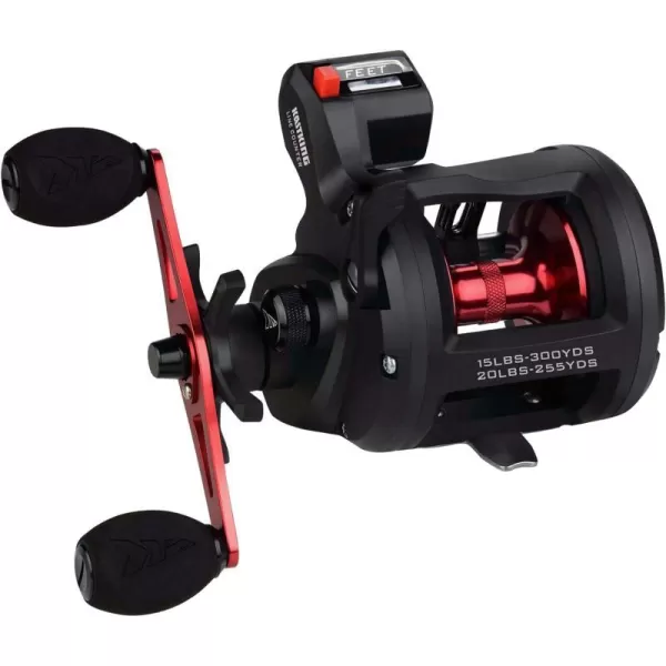 KastKing ReKon Round Baitcasting Fishing Reel Conventional Baitcasting Reel Line CounterLevel Wind Trolling Reel Powerful Carbon Disc Drag Durable Stainless Steel Large Line CapacityA Line Counter Size10 Left Handed