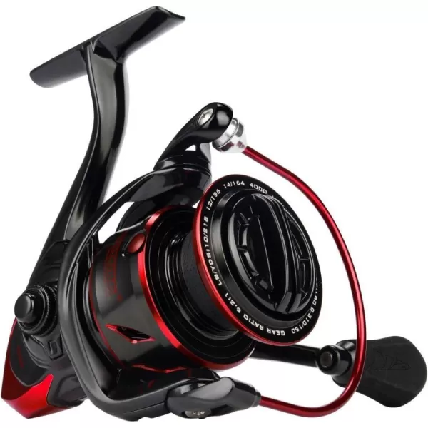 KastKing Sharky III Fishing Reel  New Spinning Reel  Carbon Fiber 395 LBs Max Drag  101 Stainless BB for Saltwater or Freshwater  Oversize Shaft  Super Value1000