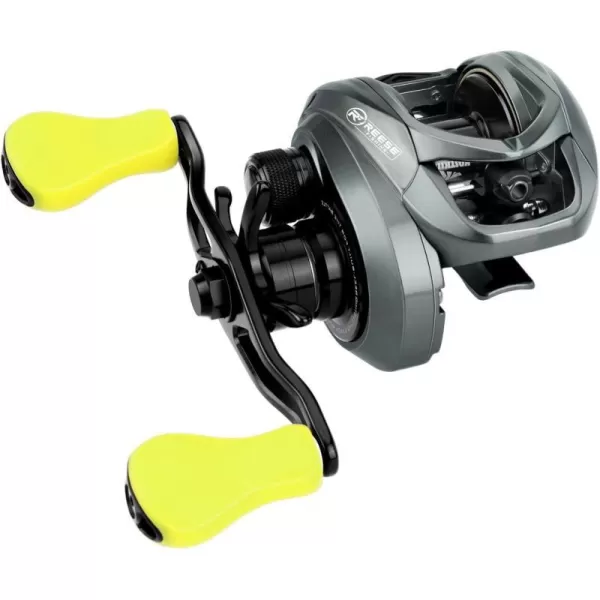 KastKing Skeet Reese Icon Baitcasting Reels  AutoMag Dual Braking System Fishing Reel 7oz Lightweight Aluminum Frame176 Lb Carbon Drag11  1 Stainless Steel BB721 Gear Ratio TPE Handle KnobsRight Handed  Aluminum Frame  7oz