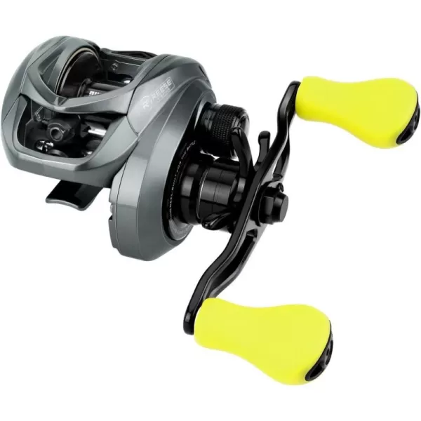 KastKing Skeet Reese Icon Baitcasting Reels  AutoMag Dual Braking System Fishing Reel 7oz Lightweight Aluminum Frame176 Lb Carbon Drag11  1 Stainless Steel BB721 Gear Ratio TPE Handle KnobsLeft Handed  Aluminum Frame  7oz