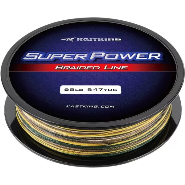 KastKing SuperPower Braided Fishing Line  Abrasion Resistant Braided Lines  Incredible Superline  Zero Stretch  Smaller Diameter  A MustHaveX4NewCamo