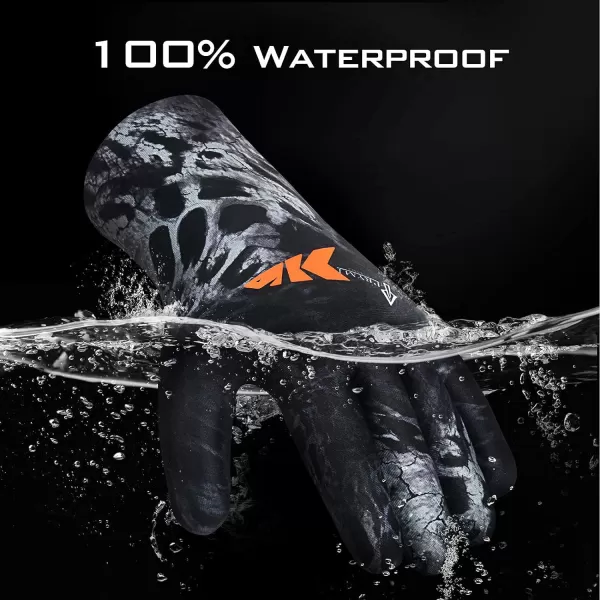 KastKing IceRiver Fishing Gloves  100 Waterproof Cold Winter Weather Fishing Gloves  Fishing Gloves for Men and Women  Ideal for Ice Fishing Winter Fishing or Other Outdoor Winter SportsPrym1 Blackout