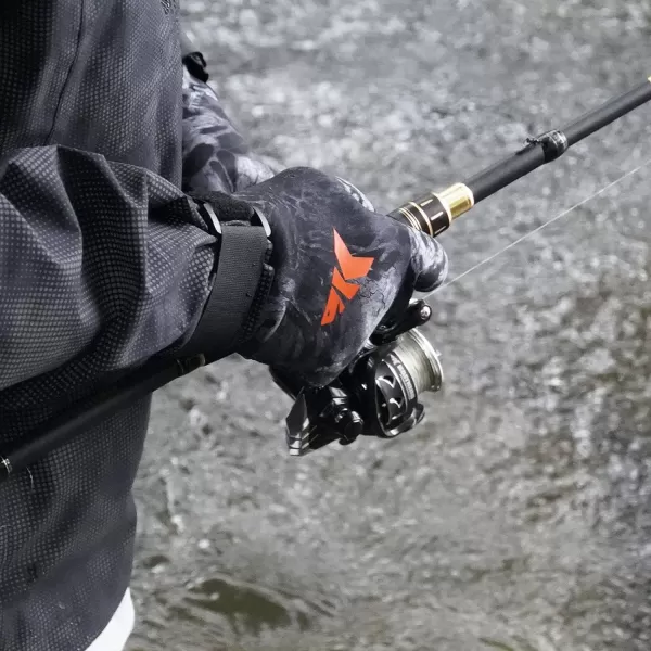 KastKing IceRiver Fishing Gloves  100 Waterproof Cold Winter Weather Fishing Gloves  Fishing Gloves for Men and Women  Ideal for Ice Fishing Winter Fishing or Other Outdoor Winter SportsPrym1 Blackout