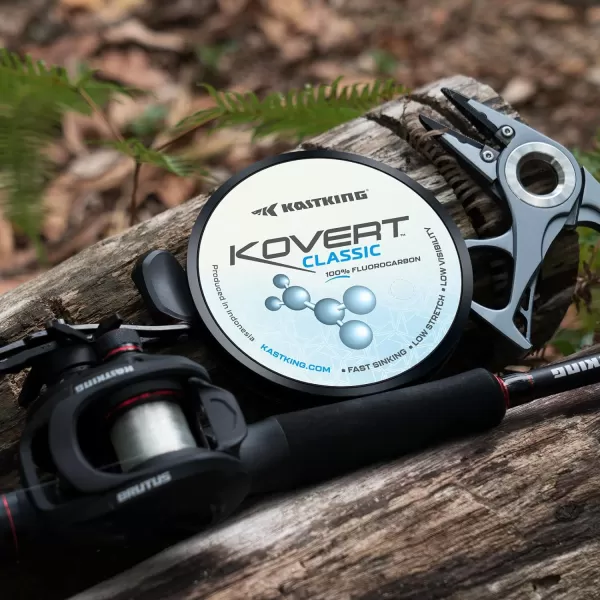 KastKing Kovert Classic 100 fluorocarbon Fishing line Line or Leader Material High Clarity Low Visibility Highly Abrasion Resistant Fast Sinking Great Handling 125 amp 250 Yard SpoolsKastKing Kovert Classic 100 fluorocarbon Fishing line Line or Leader Material High Clarity Low Visibility Highly Abrasion Resistant Fast Sinking Great Handling 125 amp 250 Yard Spools