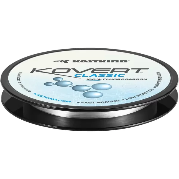 KastKing Kovert Classic 100 fluorocarbon Fishing line Line or Leader Material High Clarity Low Visibility Highly Abrasion Resistant Fast Sinking Great Handling 125 amp 250 Yard SpoolsKastKing Kovert Classic 100 fluorocarbon Fishing line Line or Leader Material High Clarity Low Visibility Highly Abrasion Resistant Fast Sinking Great Handling 125 amp 250 Yard Spools