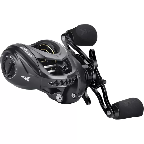 KastKing MegaJaws Elite Baitcasting Reels Patented AMB System Eliminating Backlashes Flipping Switch Function 64oz Aluminum Frame Fishing Reel with Carbon Fiber Side CoversBLeftDark Galaxy721Flipping Switch