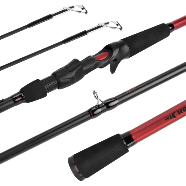 KastKing Royale Advantage Fishing Rod Spinning Rod amp Casting Rod IM6 Graphite Blanks 2Pieces Rods with Extra Tip SectionKastFlex Technology Power Transition System EVA Handle 17 Lengths and ActionsCcast 610 Mh Fast 2pcs Extra Tip