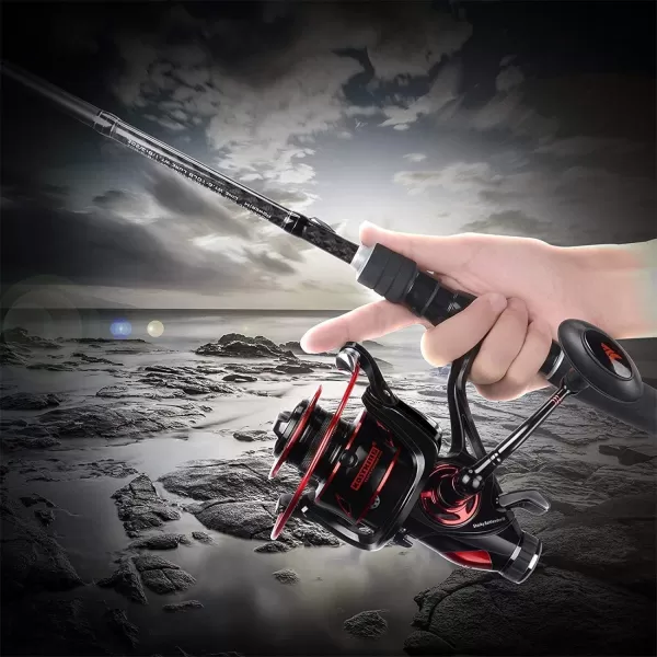 KastKing Sharky Baitfeeder III Spinning Reel 101 Shielded Stainless Steel BB  Carbon Fiber Drag for Live Liner Bait Fishing Action3000