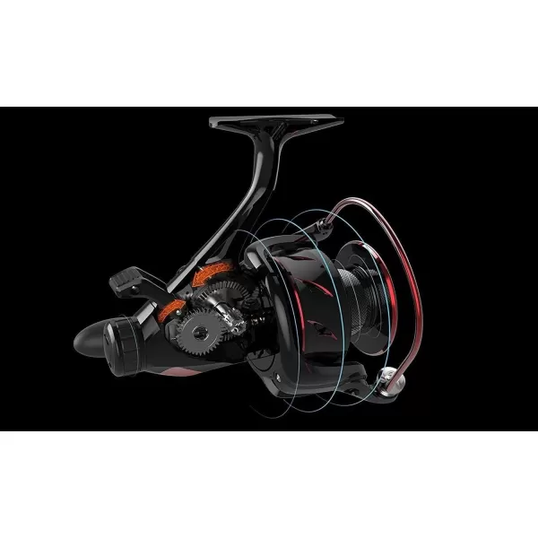 KastKing Sharky Baitfeeder III Spinning Reel 101 Shielded Stainless Steel BB  Carbon Fiber Drag for Live Liner Bait Fishing Action5000