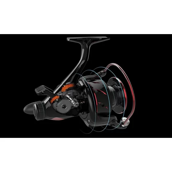 KastKing Sharky Baitfeeder III Spinning Reel 101 Shielded Stainless Steel BB  Carbon Fiber Drag for Live Liner Bait Fishing Action6000