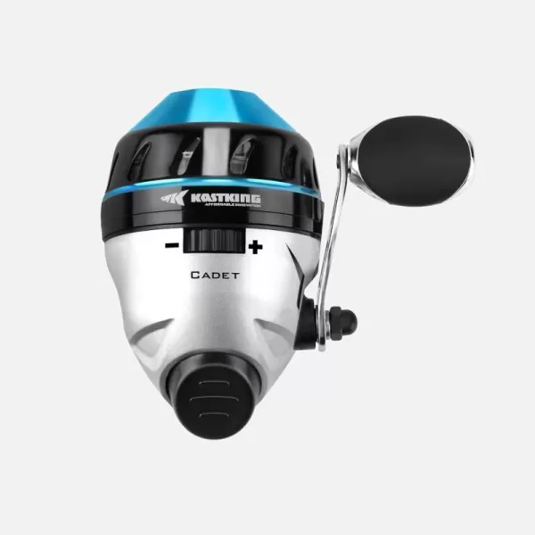 KastKing Cadet Spincast Fishing Reel TroubleFree PushButton Bait Casting Design 311 Gear Ratio Dual StainlessSteel PickupsLowProfile DesignPreSpooled with Monofilament LineA Model 20 Heron Blue