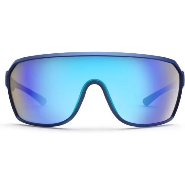 KastKing Gunnison Polarized Sports Sunglasses for Men and Women Baseball Cycling Fishing Running Sunglasses UV ProtectionFrame Matt Blue Lens Smoke Blue Ocean