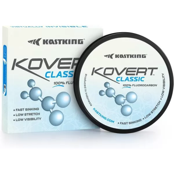 KastKing Kovert Classic 100 fluorocarbon Fishing line Line or Leader Material High Clarity Low Visibility Highly Abrasion Resistant Fast Sinking Great Handling 125 amp 250 Yard SpoolsKastKing Kovert Classic 100 fluorocarbon Fishing line Line or Leader Material High Clarity Low Visibility Highly Abrasion Resistant Fast Sinking Great Handling 125 amp 250 Yard Spools