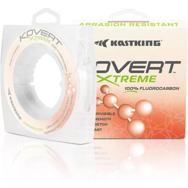 KastKing Kovert Xtreme 100 Fluorocarbon Fishing line Fishing Leader Extreme Clarity Fast Sinking Shock Resistant UltraLow Visibility High Abrasion Resistance Available in 25 50 and 200 YD SpoolsKastKing Kovert Xtreme 100 Fluorocarbon Fishing line Fishing Leader Extreme Clarity Fast Sinking Shock Resistant UltraLow Visibility High Abrasion Resistance Available in 25 50 and 200 YD Spools