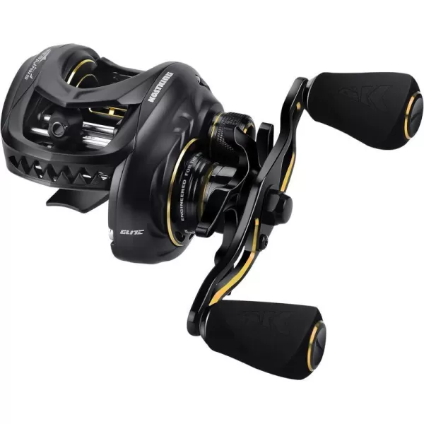 KastKing MegaJaws Elite Baitcasting Reels Patented AMB System Eliminating Backlashes Flipping Switch Function 64oz Aluminum Frame Fishing Reel with Carbon Fiber Side CoversBLeftDark Galaxy721Flipping Switch