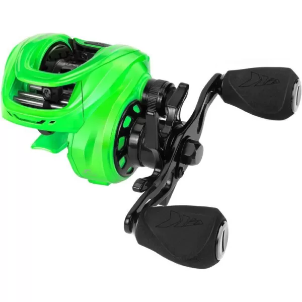 KastKing Zephyr Baitcasting Fishing Reel Halo XII Magnetic Braking System Baitcaster Reel 71 Double Shielded Stainless Steel BB 721 HighSpeed Gear Ratio DTCC Line Guide 18lb Triple Disc Carbon Fiber DragBLeft HandedGreen721