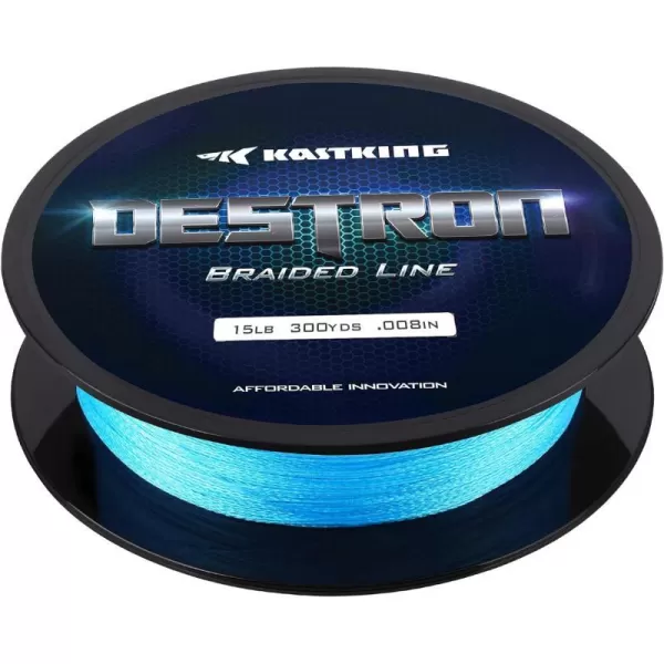 New KastKing Destron Braided Fishing Line Highly Abrasion Resistant Improved Knot Strength UltraThin Diameter Superline Zero Stretch amp Memory CFT Color Fast Technology 75 Thinner Than MonoCoastal Blue