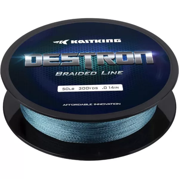 New KastKing Destron Braided Fishing Line Highly Abrasion Resistant Improved Knot Strength UltraThin Diameter Superline Zero Stretch amp Memory CFT Color Fast Technology 75 Thinner Than MonoLowvis Gray