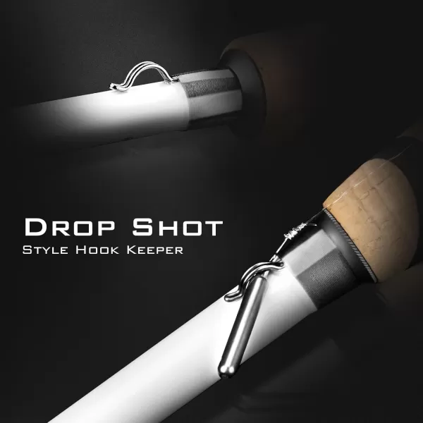 KastKing Assegai Bass Fishing Rods IM9 Graphite Blanks Casting amp Spinning Rods Fuji Guides amp Reel Seats 15 Technique Specific Fishing Rods Cork Handles Carbon Fiber Fighting Butt DS Hook KeeperSpin Power Spin74 Mh Extra Fast 1 Pcs