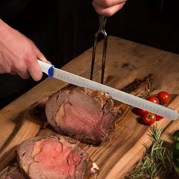 KastKing Slicing Knife  12 inch Meat Carving Knife Field to Kitchen Knives Razor Sharp 8Cr14 StainlessSteel Blade SmoothEasy to Clean Kraton G Polymer HandlesKastKing Slicing Knife  12 inch Meat Carving Knife Field to Kitchen Knives Razor Sharp 8Cr14 StainlessSteel Blade SmoothEasy to Clean Kraton G Polymer Handles