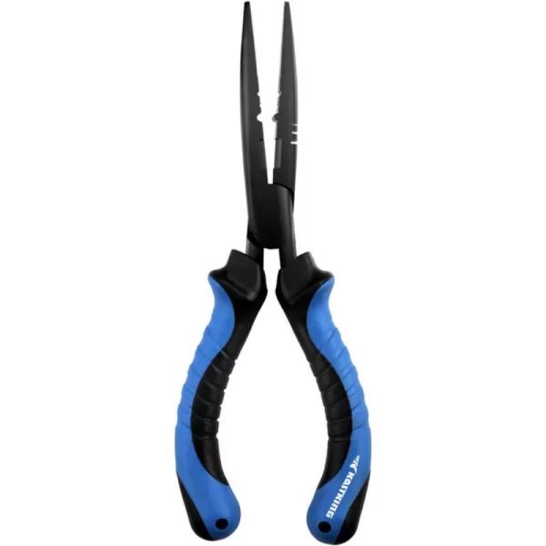 KastKing Intimidator Fishing Pliers Corrosion Resistant Polymer Coated Fishing Tools Tungsten Carbide Cutters Saltwater Resistant Fishing GearD7 Straight Nose