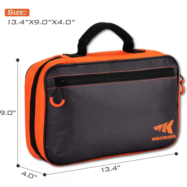 KastKing Bait Boss Lure Bag Utility Binder Tackle Bag  Soft Fishing Gear Bag SelfHealing Zippers amp Padded Handle DesignLarge Lure Bag 134 x 9 x 4