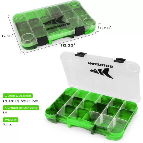 KastKing Bait Vault Camouflage Tackle Box Plastic Tackle Trays Fishing Tackle Box Storage Organizer with Removable Dividers 2 Packs 4 Packs Lure Boxes Terminal Tackle StorageGreen Camouflage 4Pack 3600