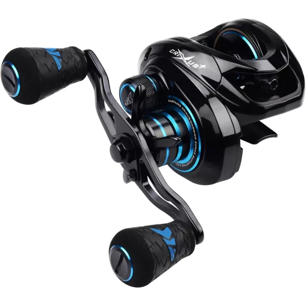 KastKing Crixus Baitcasting Reels 651721 Gear Ratio Fishing Reels 176lbs Carbon Disc Drag Super Polymer GripsCarbon Infused Nylon Frame8pc Magnetic Brake Low Profile ReelC Dark StarRight721