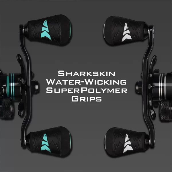 KastKing Crixus Baitcasting Reels 651721 Gear Ratio Fishing Reels 176lbs Carbon Disc Drag Super Polymer GripsCarbon Infused Nylon Frame8pc Magnetic Brake Low Profile ReelA Glacier WhiteLeft651