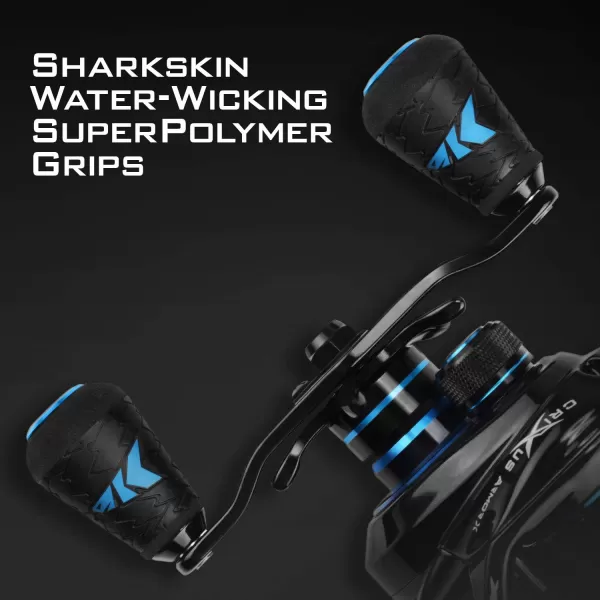 KastKing Crixus Baitcasting Reels 651721 Gear Ratio Fishing Reels 176lbs Carbon Disc Drag Super Polymer GripsCarbon Infused Nylon Frame8pc Magnetic Brake Low Profile ReelD RightCrixus ArmorX Version721