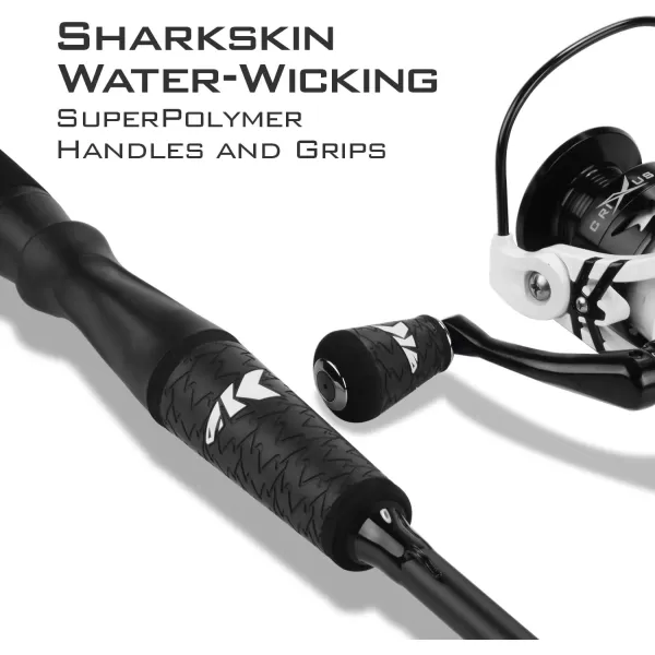 KastKing Crixus Fishing Rod and Reel Combo Baitcasting Combo IM6 Graphite Blank RodsSuperPolymer HandleA Spin56 Light2pcs2000 Reel