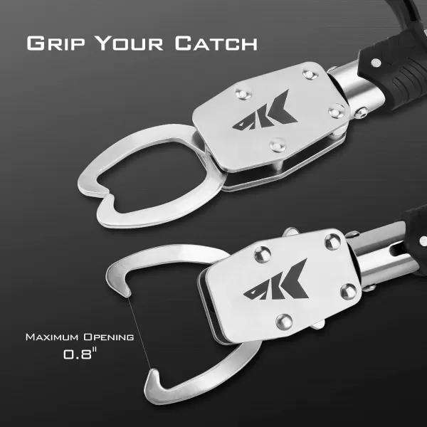 KastKing Fishing Pliers Fish Lip Gripper or Fish Scale Combo Saltwater Resistant Fishing Tools Fishing Gear with Rubber Handle Lanyard Line Cutter Hook Remover with Sheath Ice Fishing Gift MenJ7 Straight Plier ComboOrange