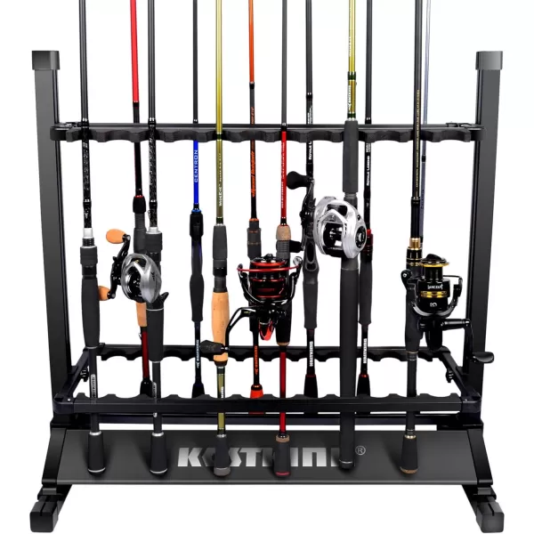 KastKing Fishing Rod Holder 24 Rods RackBlackKastKing Fishing Rod Holder 24 Rods RackBlack