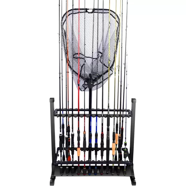 KastKing Fishing Rod Holder 24 Rods RackBlackKastKing Fishing Rod Holder 24 Rods RackBlack