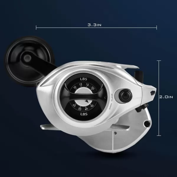 KastKing Kapstan Elite 300 Baitcasting Fishing Reel Low Profile Large Capacity Casting Reel Graphite Frame 35 lbs Drag 541 Ratio 8161 Double ShieldedSS BB Centrifugal BrakingLeft Hand  Powerful Handle