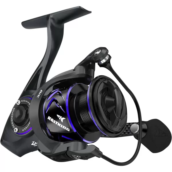 KastKing MegaJaws Elite Spinning Reels  62 1 Gear Ratio Bass Fishing Reel Ultra Lightweight amp Powerful 176Lbs Max Drag OnePiece UniFrame Aluminum Body amp Carbon Rotor DigiCut Aluminum GearSize 2000  621  68 Oz