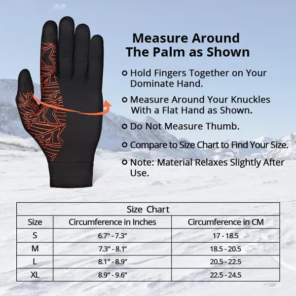 KastKing Morning Frost Liner Gloves Improved Thermal Touch Screen Glove Winter Running Glove for Men and Women Black MittenBlack