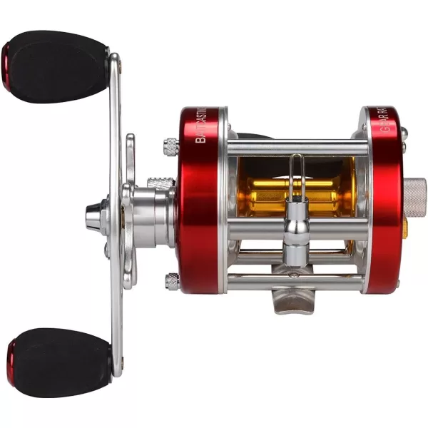 KastKing Rover Round Baitcasting Reel Perfect Conventional Reel for Catfish SalmonSteelhead Striper Bass and Inshore Saltwater Fishing  No1 Highest Rated Conventional Reel Reinforced Metal BodyA Right  Rover40