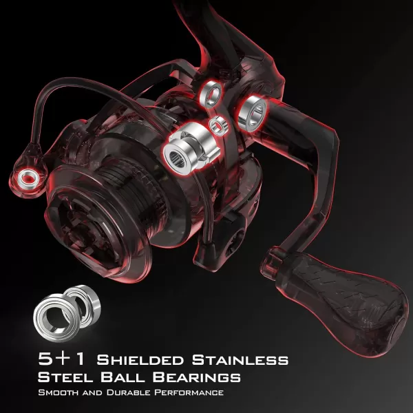 KastKing Royale Legend Glory Fishing Reel  621 Gear Ratio Spinning Reel Up to 22 Lbs of Carbon Drag 71 Stainless Steel Ball Bearings Graphite Frame Asymmetric Spinning Reel Rotor DesignB Royale Legend II  521