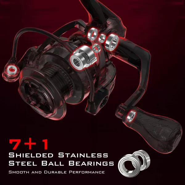 KastKing Royale Legend Glory Fishing Reel  621 Gear Ratio Spinning Reel Up to 22 Lbs of Carbon Drag 71 Stainless Steel Ball Bearings Graphite Frame Asymmetric Spinning Reel Rotor DesignA Royale Legend Glory  621