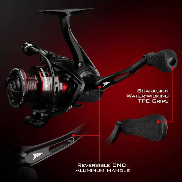 KastKing Royale Legend Glory Fishing Reel  621 Gear Ratio Spinning Reel Up to 22 Lbs of Carbon Drag 71 Stainless Steel Ball Bearings Graphite Frame Asymmetric Spinning Reel Rotor DesignB Royale Legend II  521