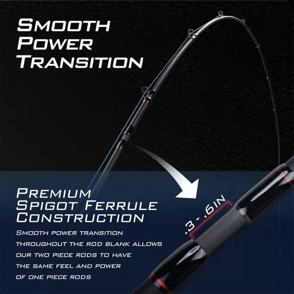 KastKing Royale Select Fishing Rods Casting Models Designed for Bass Fishing Techniques1 amp 2pc Fishing Rods for Fresh amp SaltwaterTournament Quality amp Performance Premium Fuji ComponentsD Casting 66m Powerfast1pc