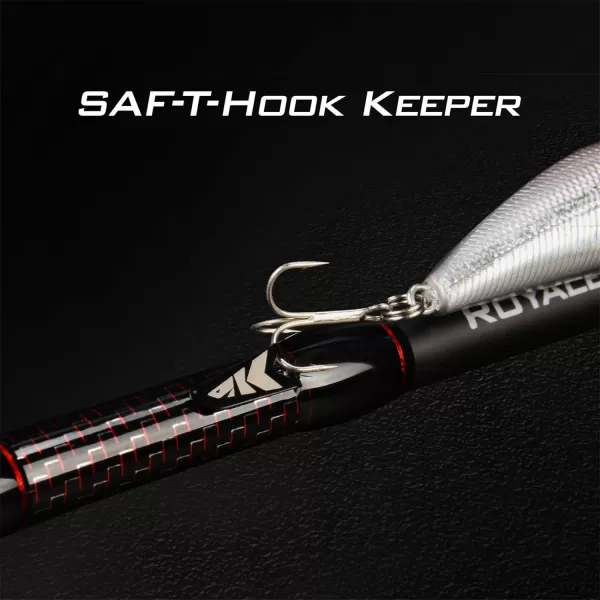 KastKing Royale Select Fishing Rods Casting Models Designed for Bass Fishing Techniques1 amp 2pc Fishing Rods for Fresh amp SaltwaterTournament Quality amp Performance Premium Fuji ComponentsD Casting 66mh Powerfast1pc