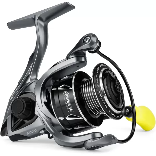 KastKing Skeet Reese Icon Spinning Reel Carbon Rotor with Aluminum Body Fishing Reel 621 Gear Ratio 10  1 Stainless Steel Ball Bearings176 Lbs Max Drag TPE Handle KnobsSize3000621