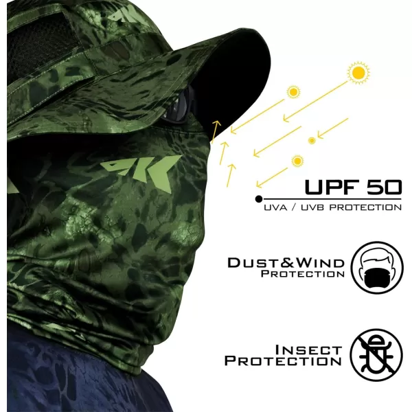 KastKing Sol Armis Neck Gaiter  UPF 50 Face Mask  UV Sun ProtectionE Ambush