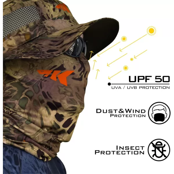 KastKing Sol Armis Neck Gaiter  UPF 50 Face Mask  UV Sun ProtectionF Multipurpose Size 19x95